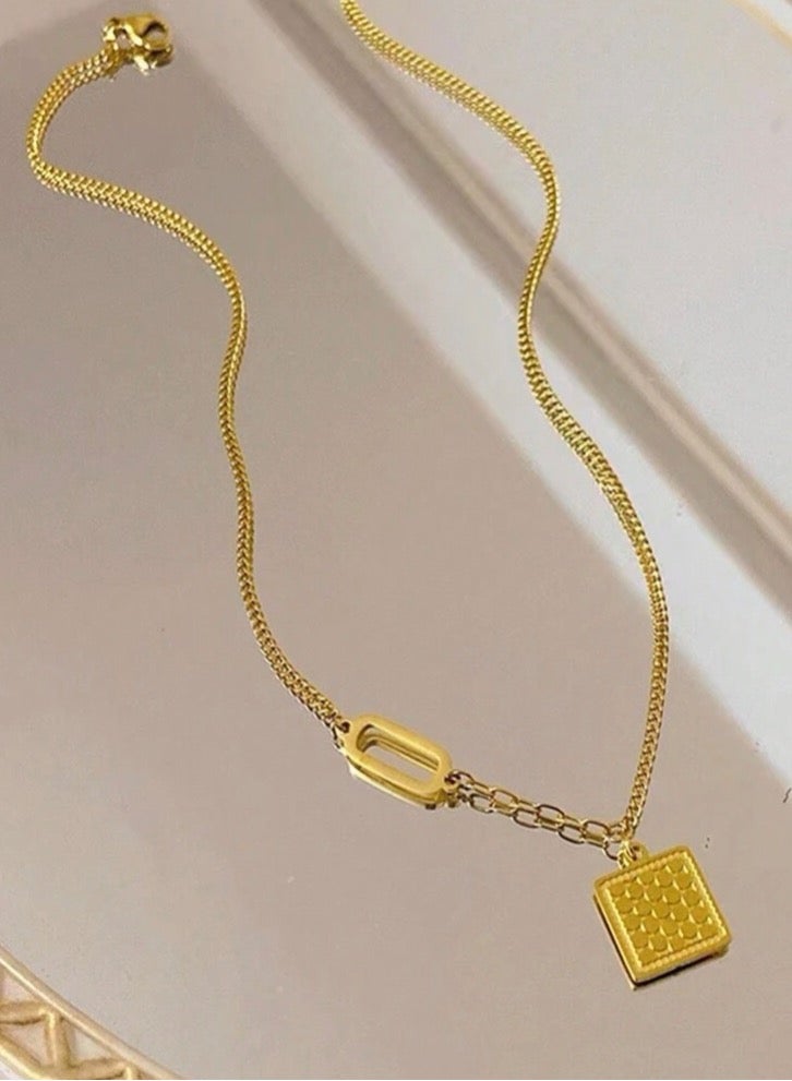 18k Gold Plated Stainless Steel Necklace For Women - Image 2